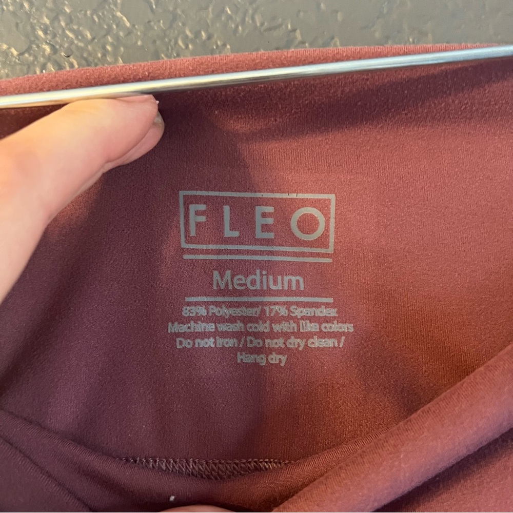 FLEO • Pink high rise leggings • medium - Picture 4 of 5